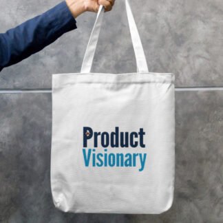 Unisex Tote Bag Zipper for any "Product Visionary"