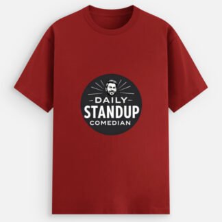 Unisex Cotton Stretch T-shirt for Product Managers - "Daily Standup Comedian"