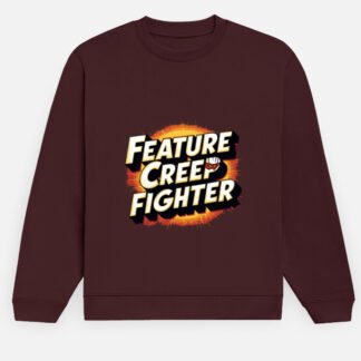Unisex Cotton Sweatshirt - "Feature Creep Fighter"