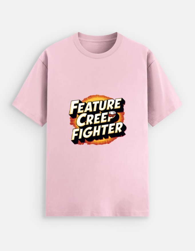 Unisex Cotton Stretch T-shirt - "Feature Creep Fighter"