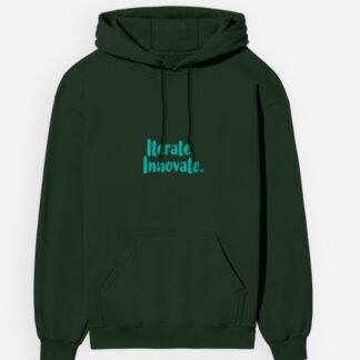 Unisex Cotton Hoodie - 'Iterate Innovate'