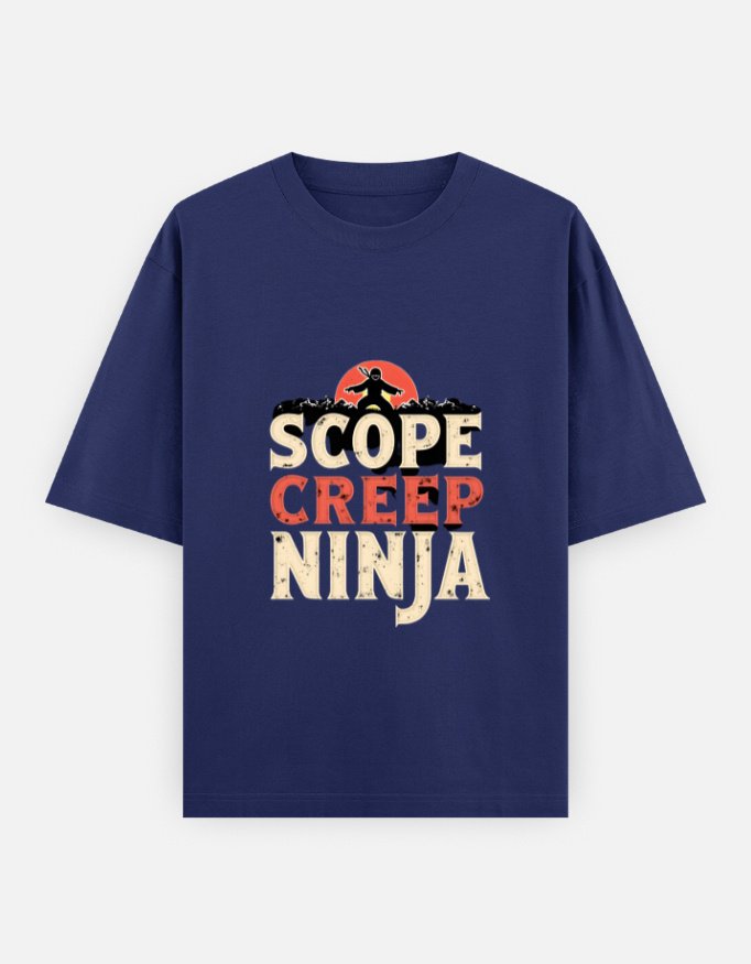 Unisex Oversized Classic Cotton T-Shirt for Product Managers - "Scope Creep Ninja" - Image 6