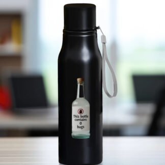 Water Bottle - Engraving -"This bottle contains 0 bugs"