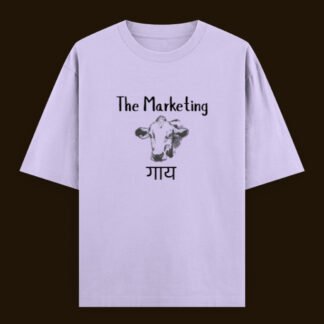 Funny Unisex Oversized Classic Cotton T-Shirt for Marketing Professionals - "The Marketing Guy"