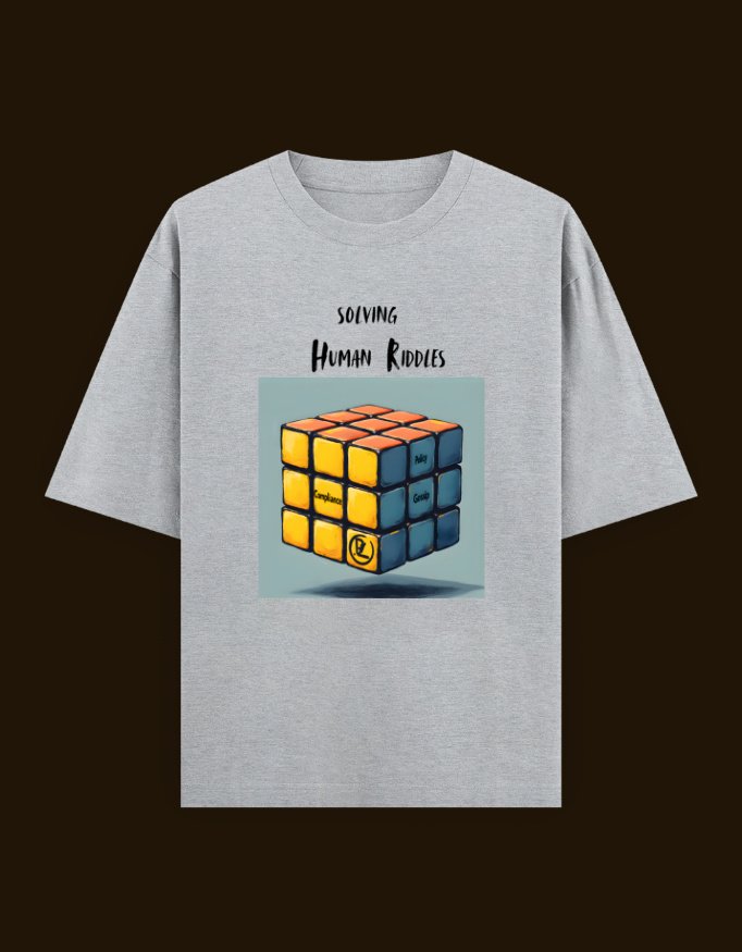 Unisex Oversized Classic Cotton T-Shirt for HR Professionals - "Solving Human Riddles" - Image 9