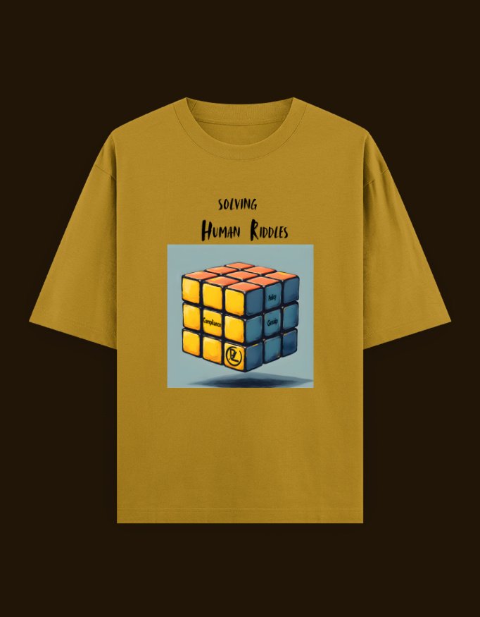 Unisex Oversized Classic Cotton T-Shirt for HR Professionals - "Solving Human Riddles" - Image 8