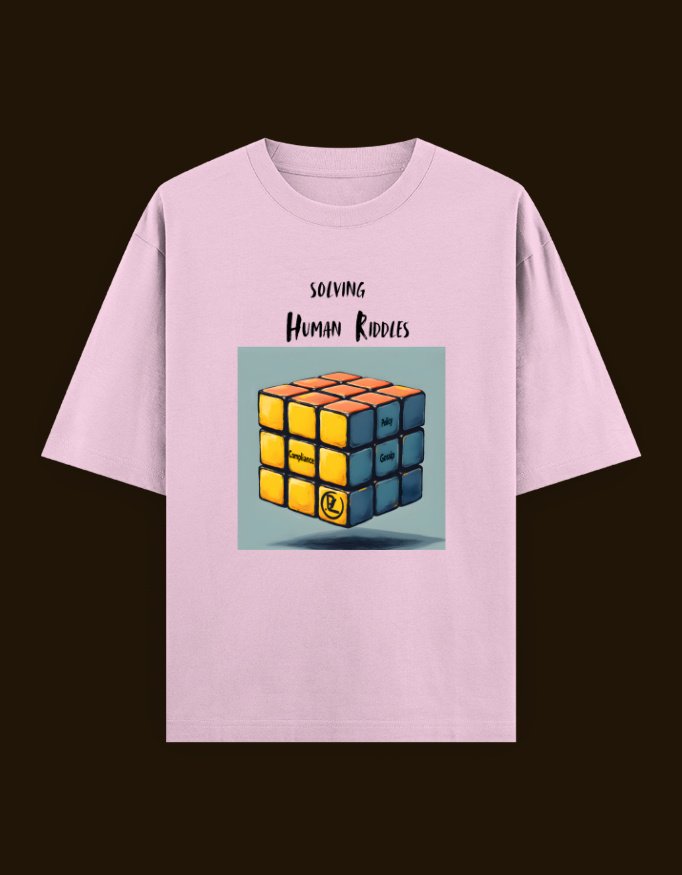 Unisex Oversized Classic Cotton T-Shirt for HR Professionals - "Solving Human Riddles" - Image 7